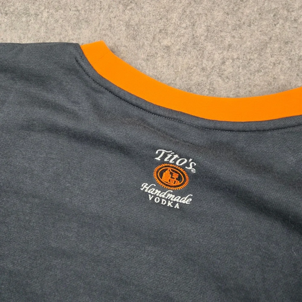Tito's Handmade Vodka Sweatshirt Size XL Black Ugly Christmas Sweater Holiday